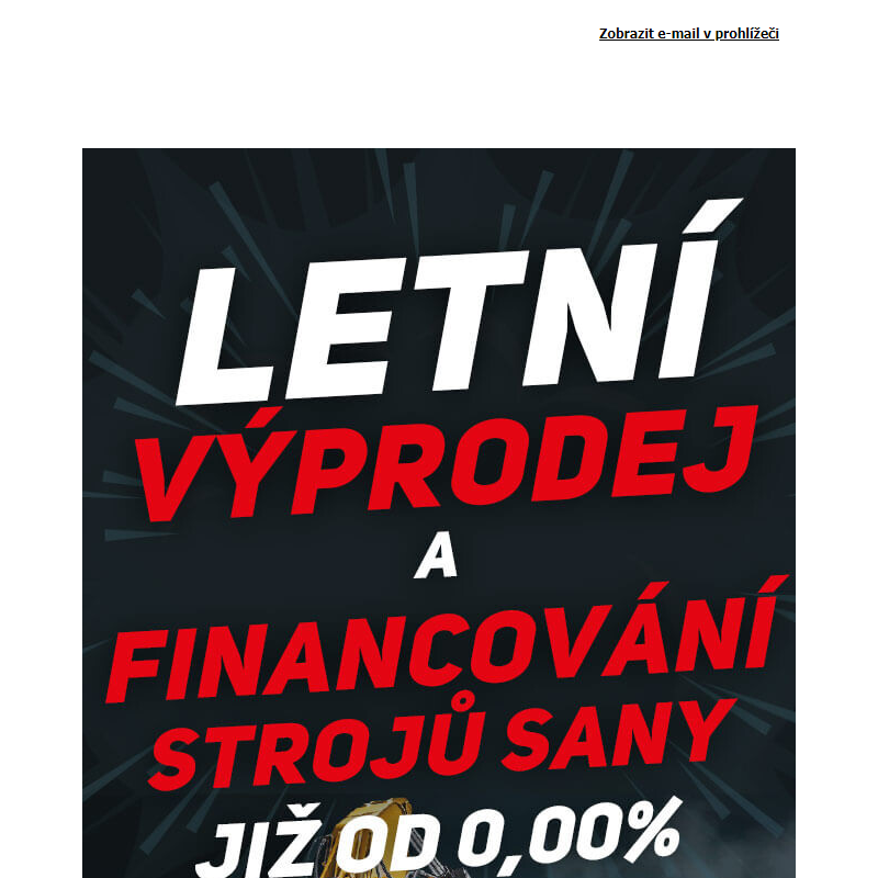 Letní výprodej a financování strojů SANY již od 0,0%