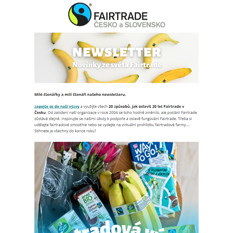 Oslavte s námi 20 let Fairtrade v Česku _