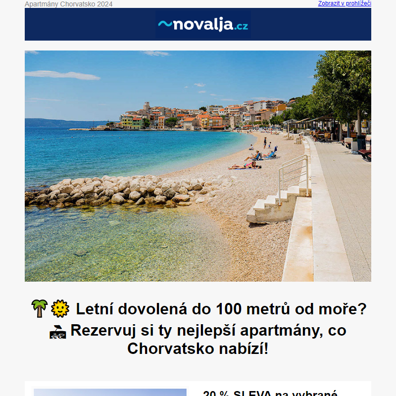 __ Letní dovolená <100 metrů od moře? _ Rezervuj si ty nejlepší apartmány, co Chorvatsko nabízí!