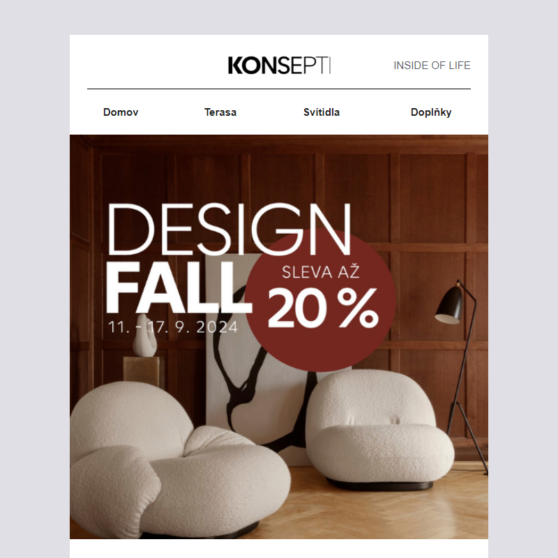 Design Fall: ceny padají až o 20 %