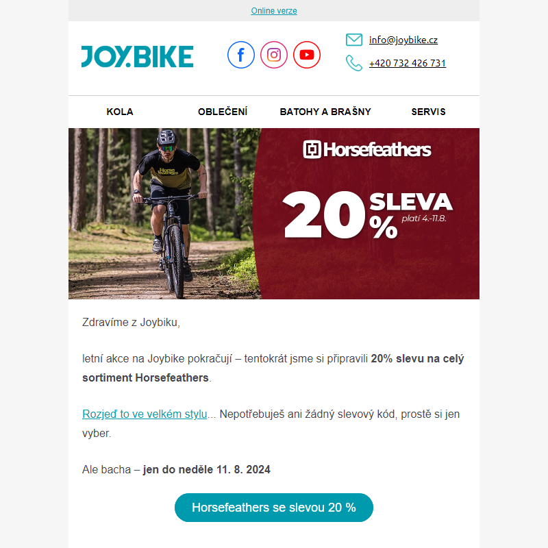 - 20 % na značku Horsefeathers – rozjeď to ve velkém stylu