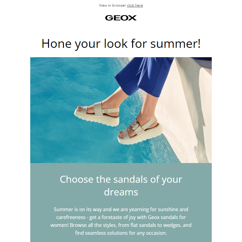What would summer be without a new Geox drop?