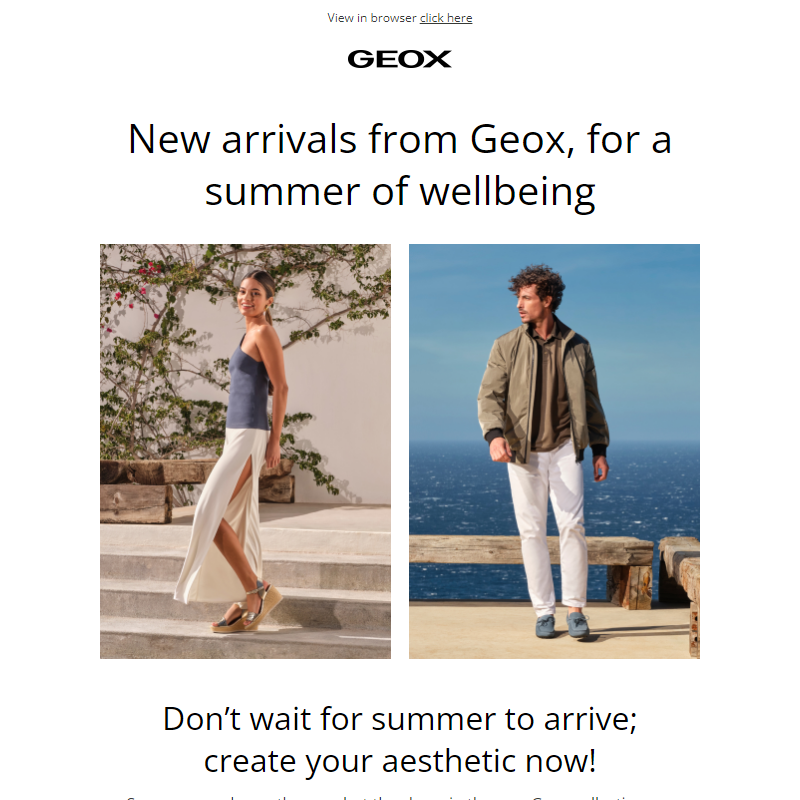 Summer incoming? Prioritise your wellbeing throughout the season with Geox