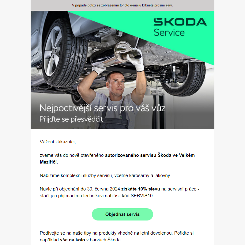 OS: Auto Dobrovolný - otevření nového autorizovaného servisu Škoda