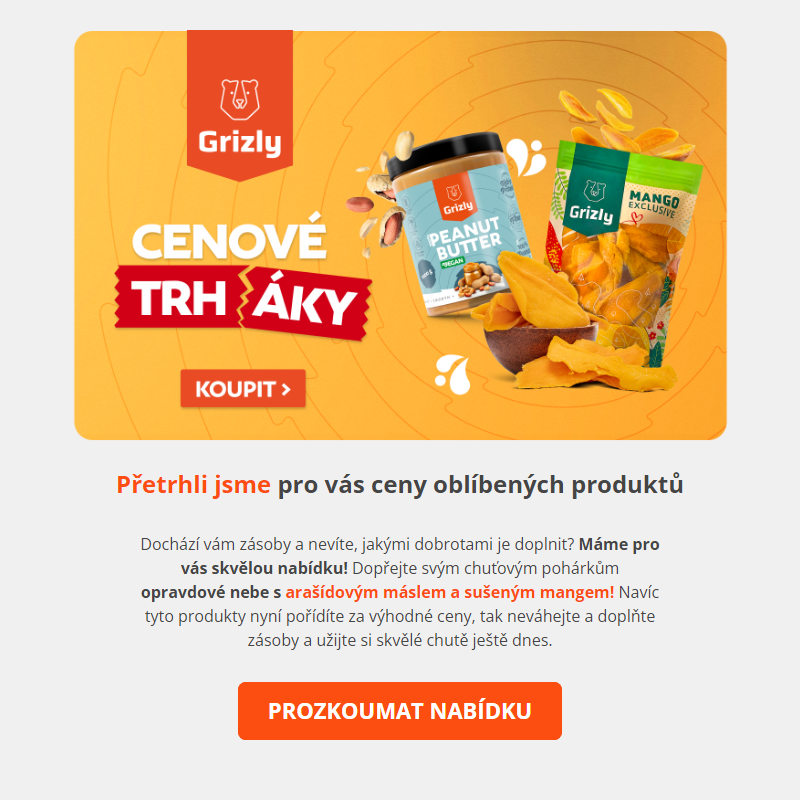 Přetrhali jsme pro vás ceny oblíbených produktů _