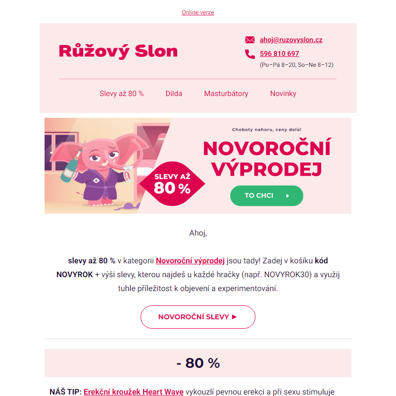 Novoroční slevy – ušetři až 80 %