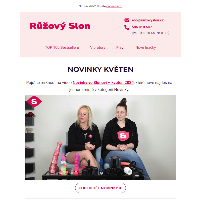 Novinky ve Slonovi – květen 2024