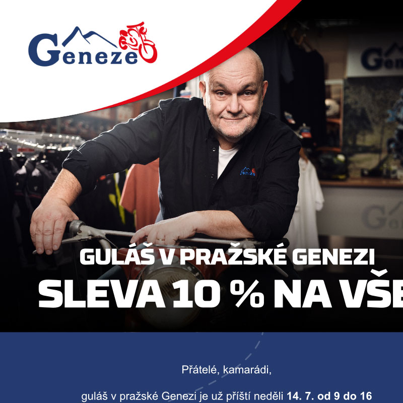 10% SLEVA na vše a guláš už tuto neděli v Praze!