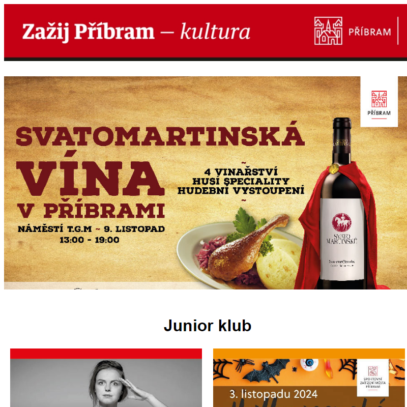 Zažij Příbram - kultura - Listopad 2024