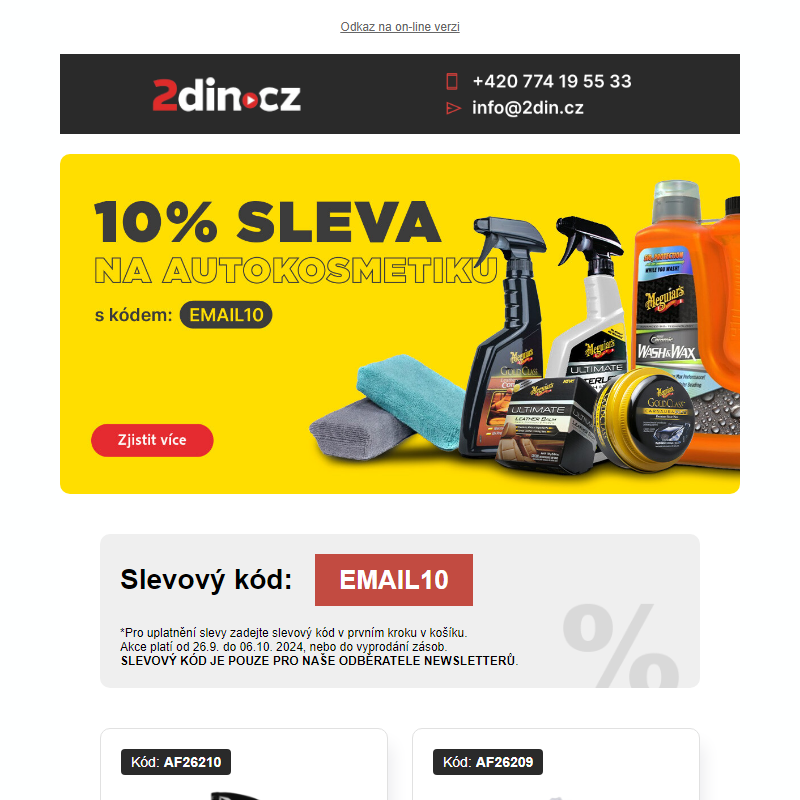 [ AKCE ] - 10% SLEVA na veškerou autokosmetiku _