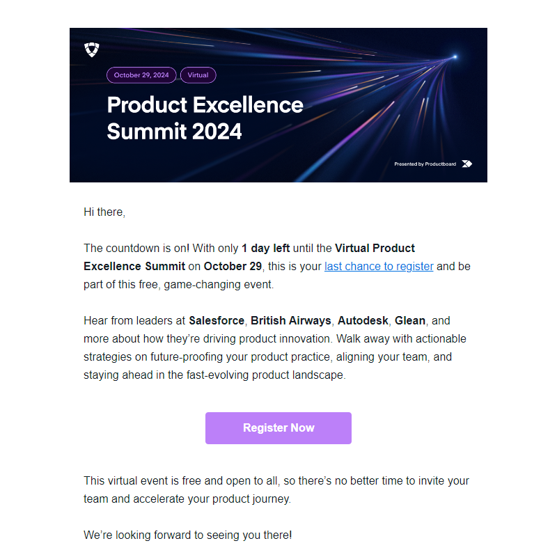 Last Chance to Register for the Product Excellence Summit 2024