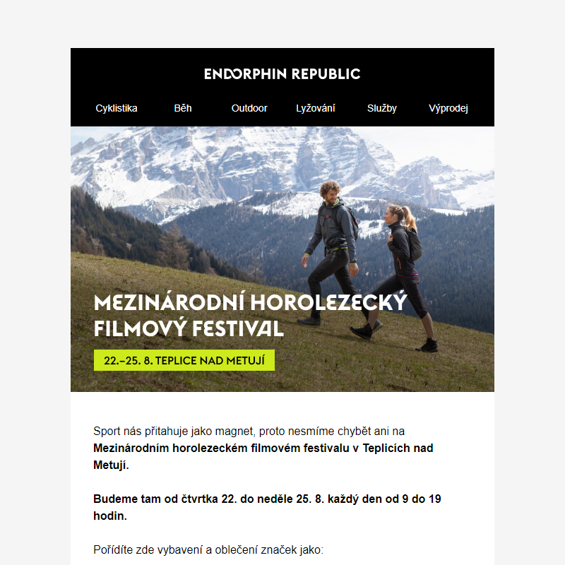 Zastavte se na Mezinárodní horolezecký filmový festival