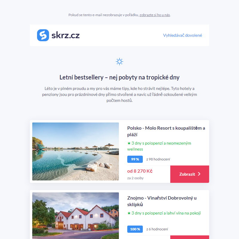 Vybrali jste. Top 10 letních pobytů _ _