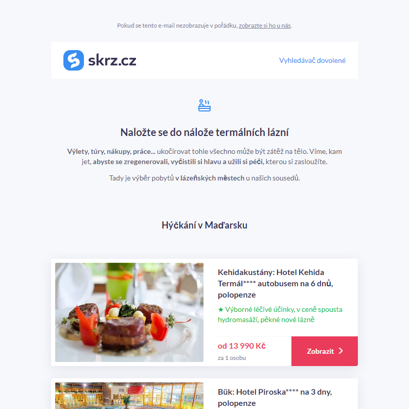 ...termální lázně – tady pookřeje vaše tělo, mysl i duše _