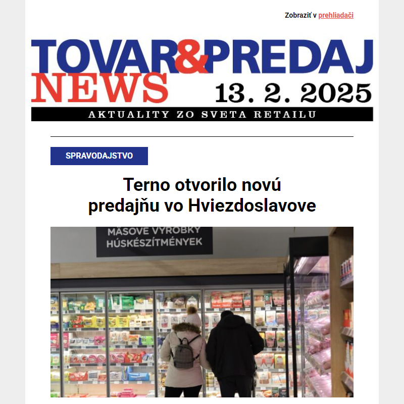 Terno otvorilo novú predajňu, Coop Jednota podporí komunity, Lidl preinvestoval viac ako 924 miliónov eur... a ďalšie aktuality zo sveta retailu