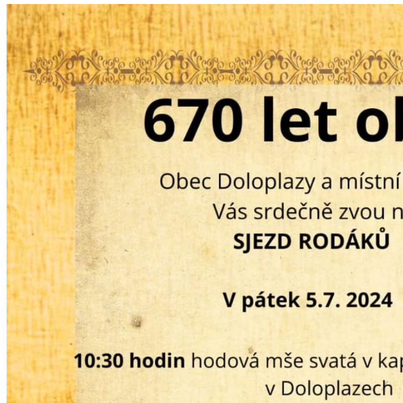 Oslavy 670 let obce Doloplazy