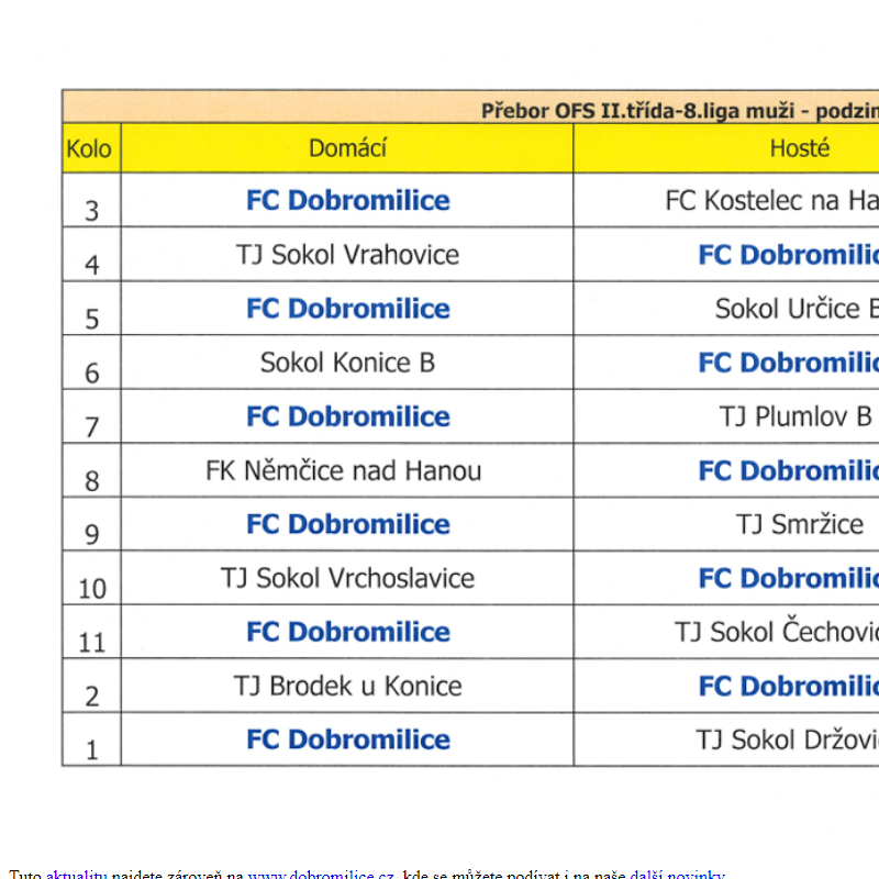 FC Dobromilice- podzim 2024