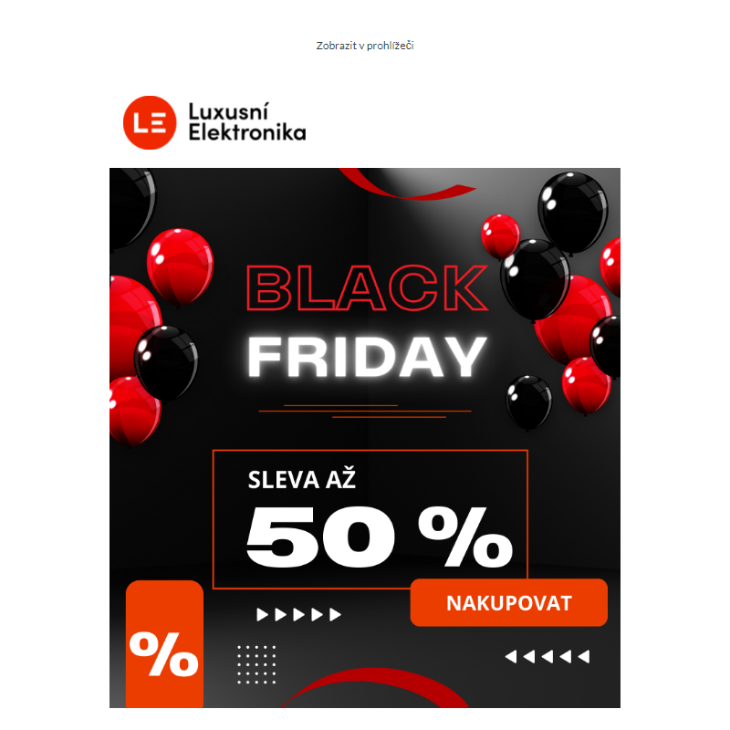 BLACK FRIDAY: _Slevy až 50% a jen pár dnů!