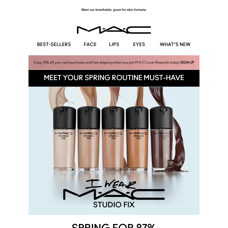 Just dropped: A spring-ready Studio Fix upgrade.