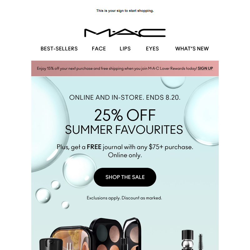 PSA: 25% OFF summer favourites!