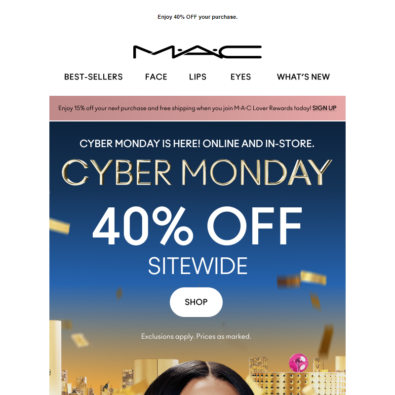 Cyber Monday savings are HERE.