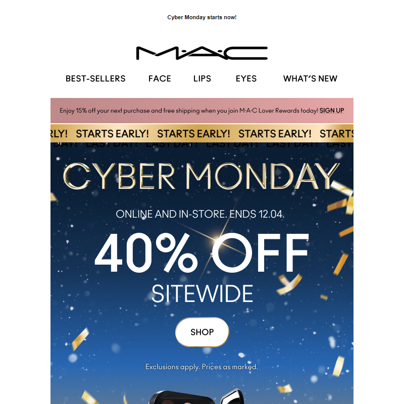 This just in: 40% OFF sitewide!