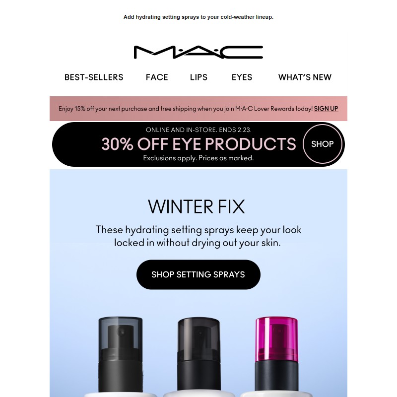 Inside: winter’s must-have mists __