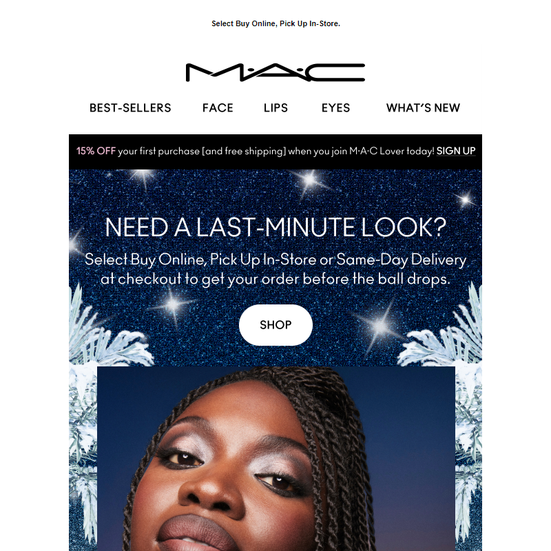 Order your NYE look today – get it today!