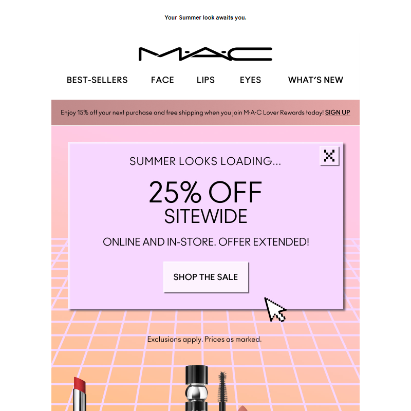 25% OFF sitewide is EXTENDED!