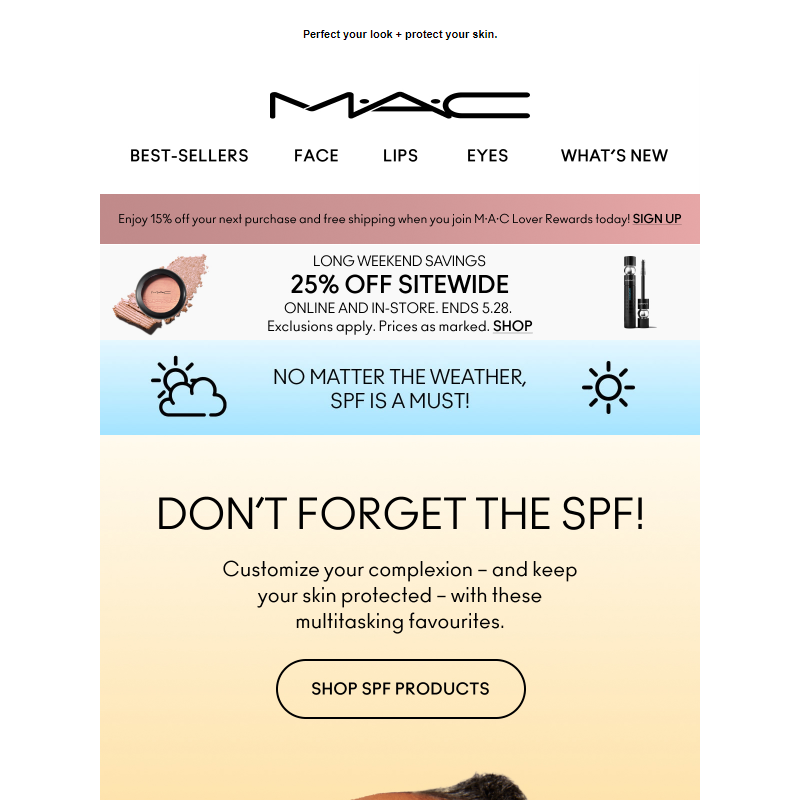 This is your reminder: Stock up on SPF!