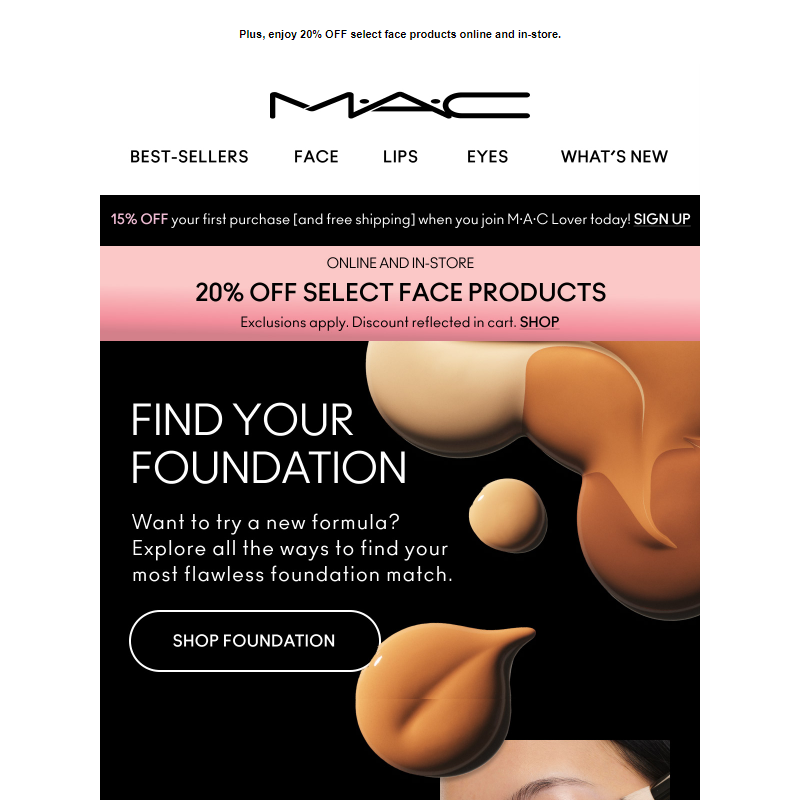Thinking about trying a new foundation? We can help!