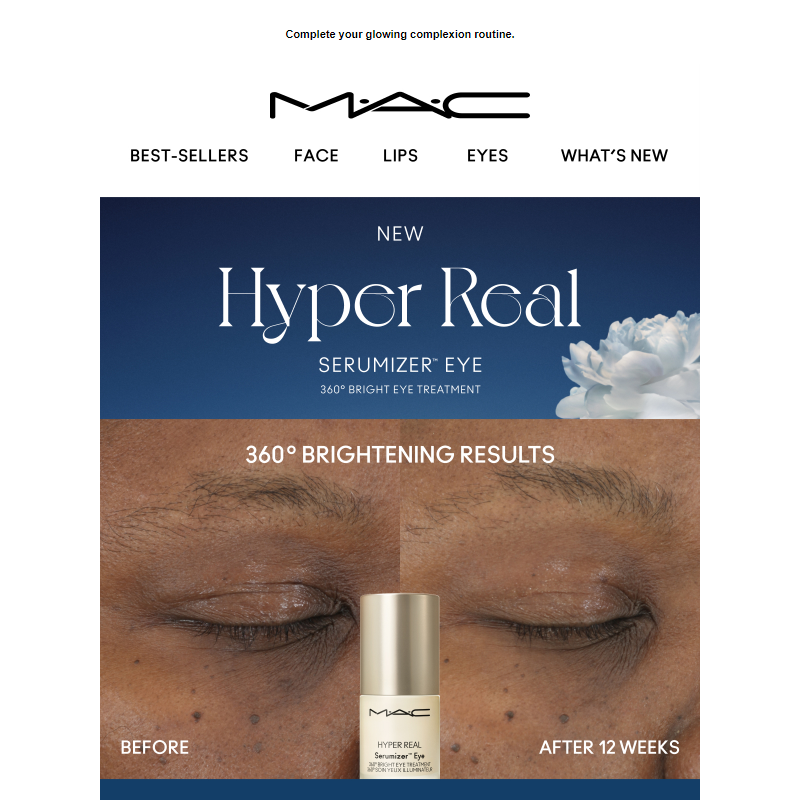 Blink twice for Hyper Real Serumizer™ Eye’s radiance-boosting benefits __