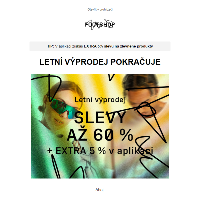 Slevy až 60 % - výprodej na Footshopu