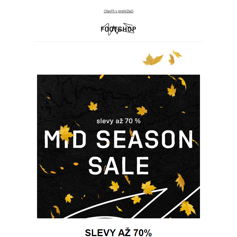 Slevy až 70%: Mid Season Sale právě začal! _