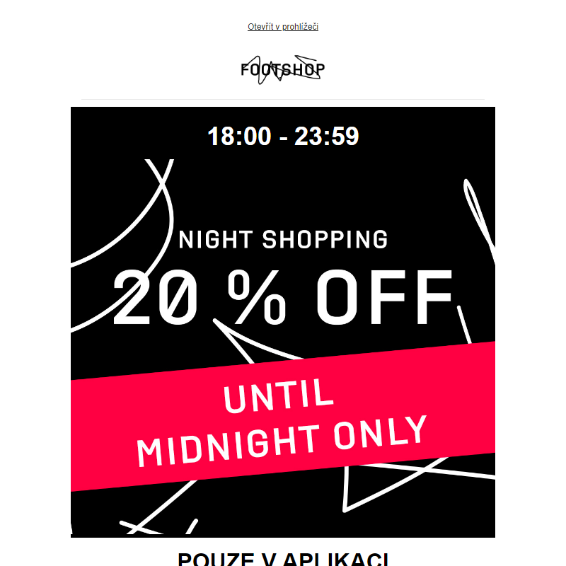 _ Night Shopping: SLEVA 20 % v aplikaci