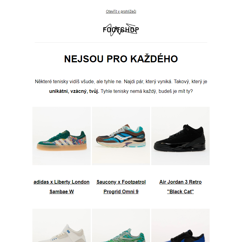 Limitky, co se brzy vyprodají _