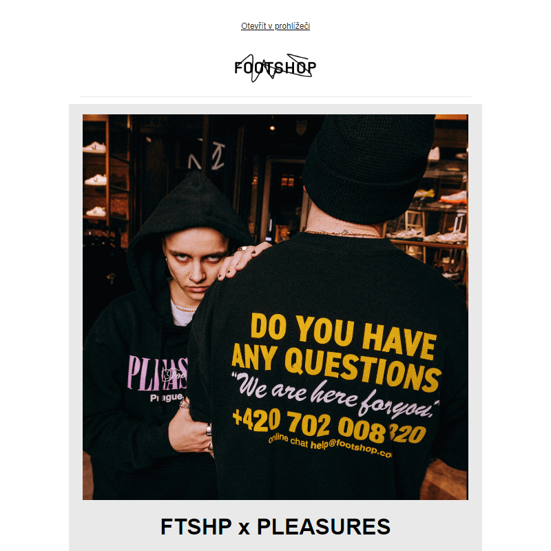 FTSHP x Pleasures kolabo _