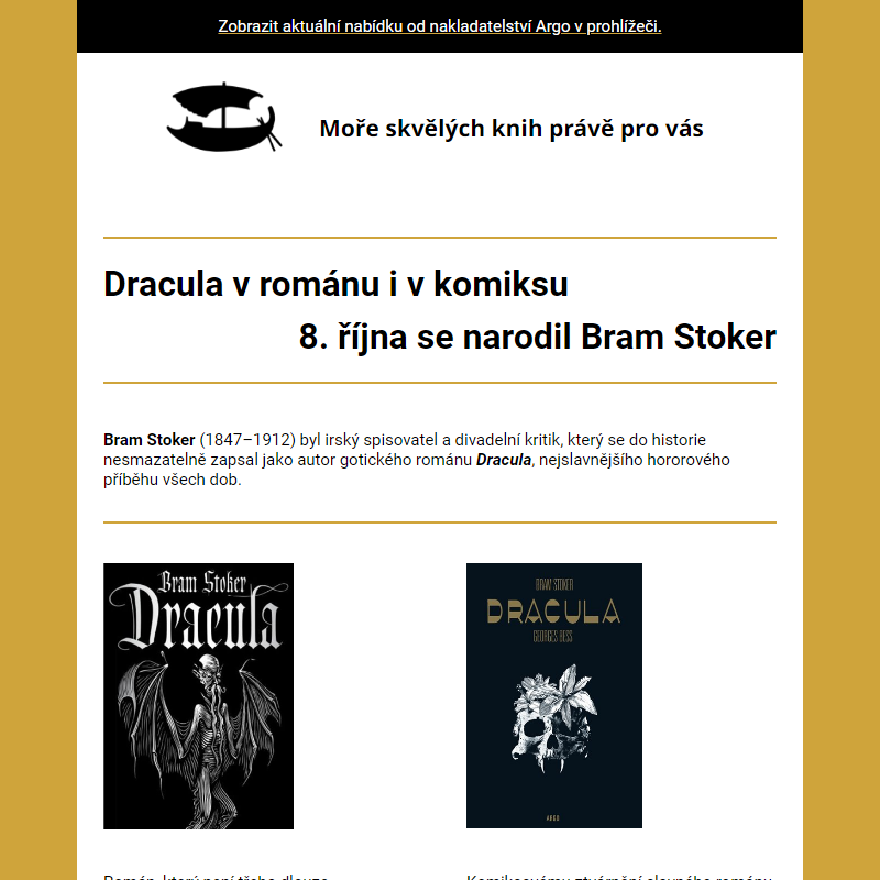 Dracula v románu i v komiksu