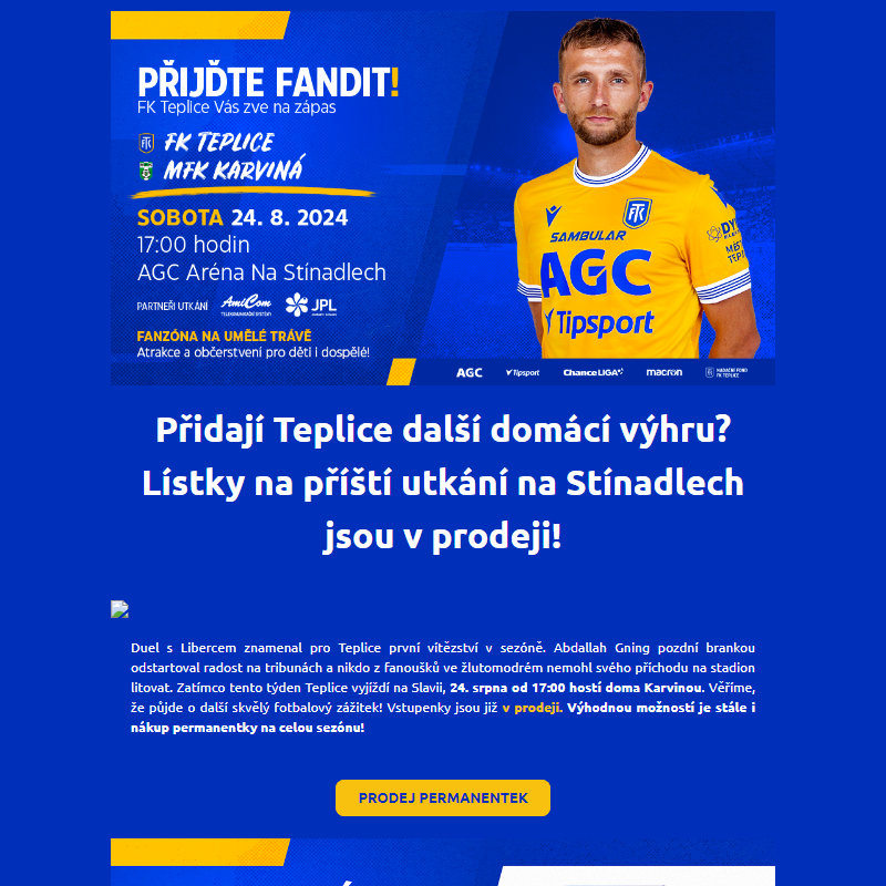 Pozvánka na další zápas FK Teplice!