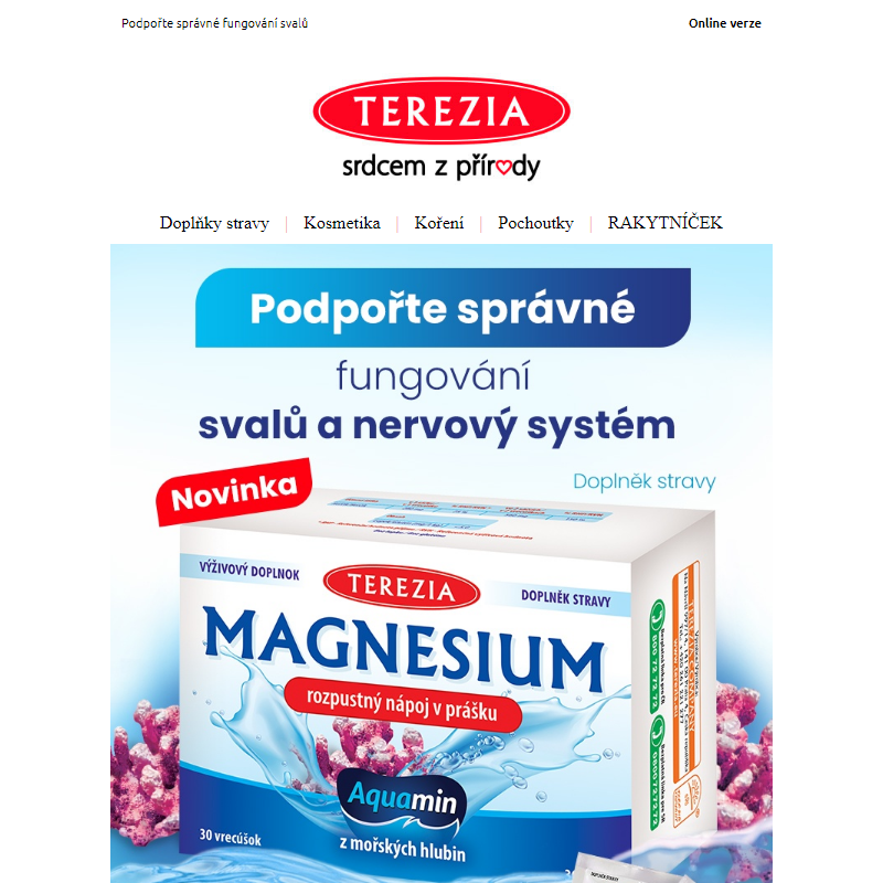 NOVINKA - Magnesium rozpustný nápoj