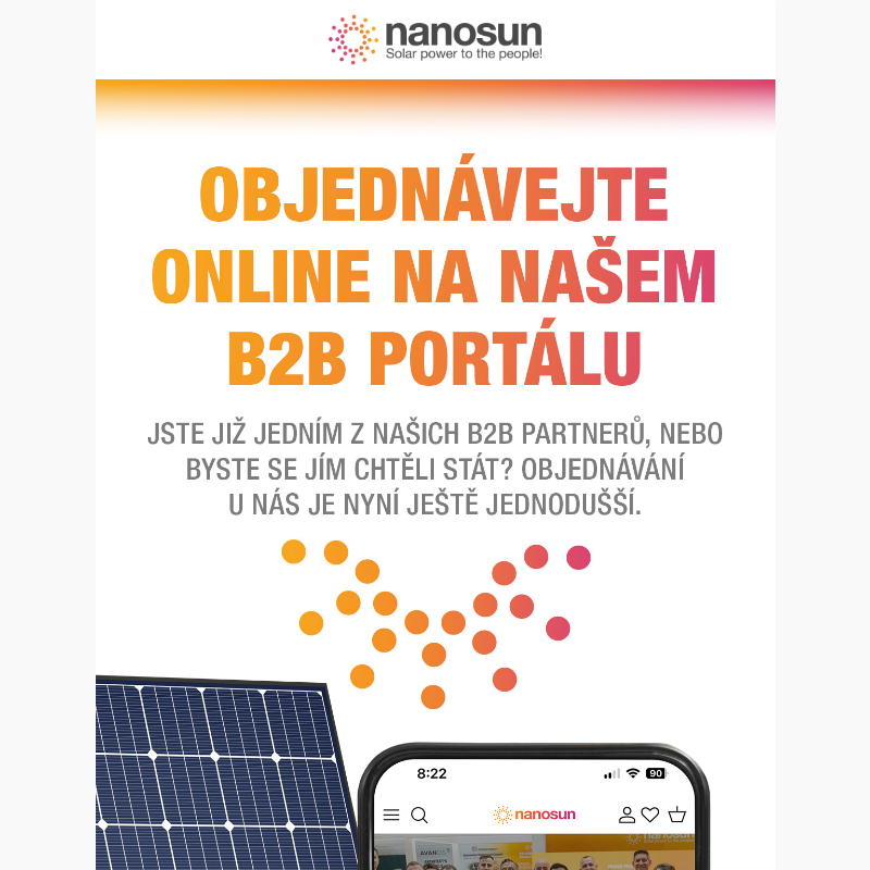 Objednávejte online na našem B2B portálu! _