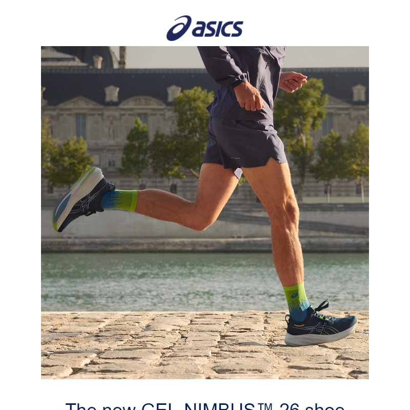 Elevate your run: The new GEL-NIMBUS™ 26 shoe