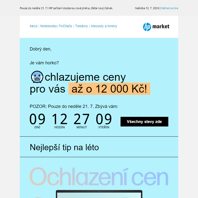 Ochlazení _ cen až o 12 000 Kč