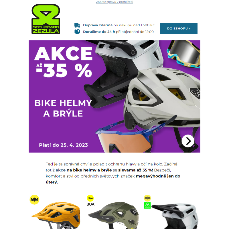 Vyzbroj se na bike: Akce až -35 % na helmy a brýle