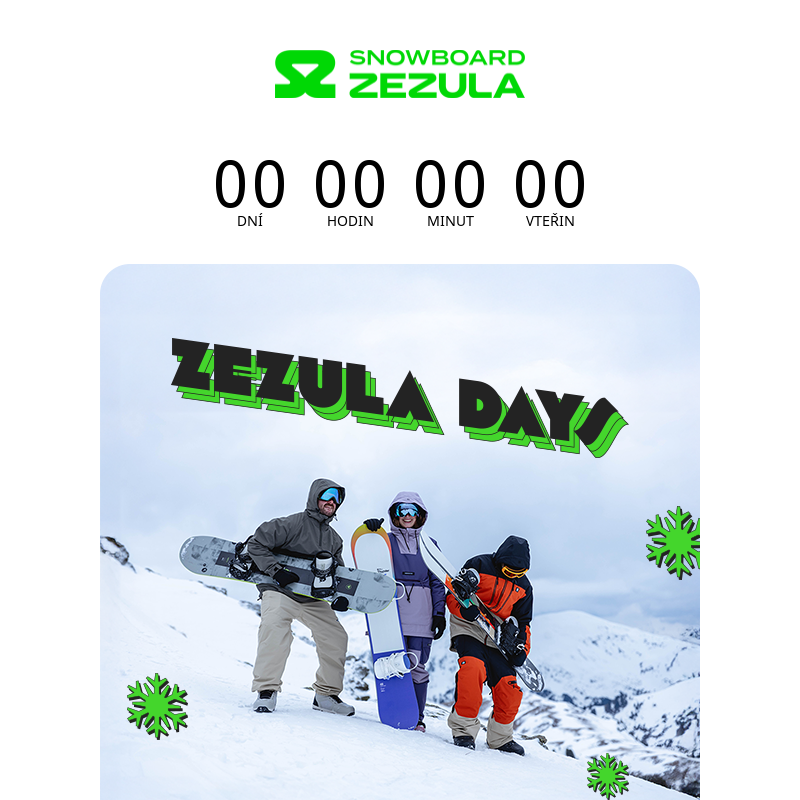 ZEZULA Days jen do zítřka!