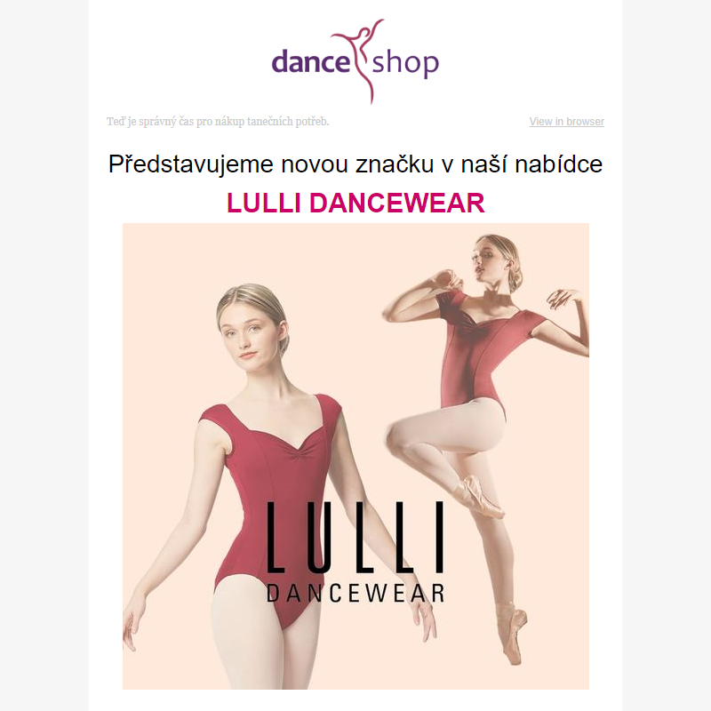 LULLI Dancewear - nová luxusní značka v naší nabídce