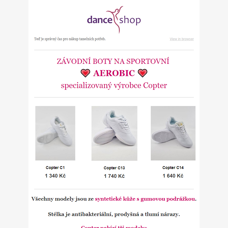 AEROBIC opět v Dance-shopu!