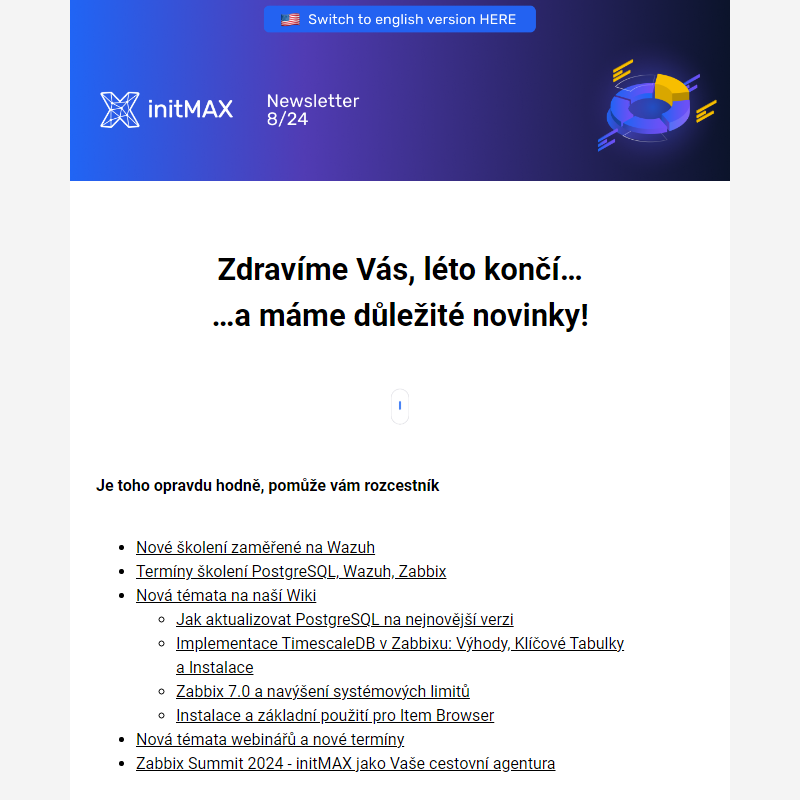 initMAX: školení Wazuh, wiki, webináře _