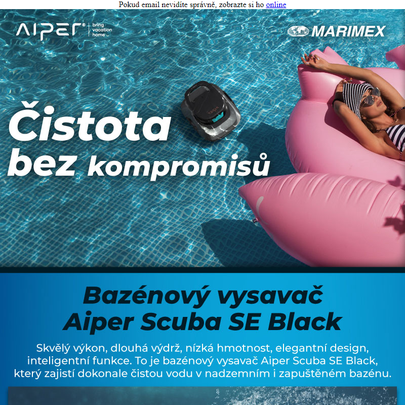 _ Aiper Scuba SE __ Skvělé funkce v elegantním těle _