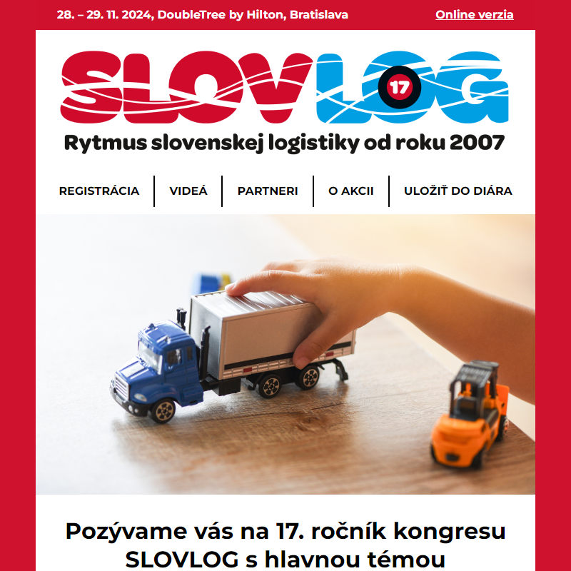 Celý slovenský logistický trh sa zíde znova v novembri v Bratislave